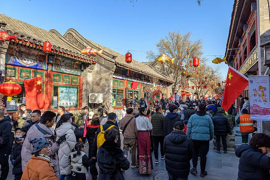 Spring Festival (Chinese New Year) — traditional festival scene in China