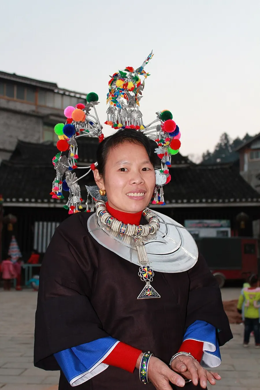 Dong ethnic group performing their traditional grand song